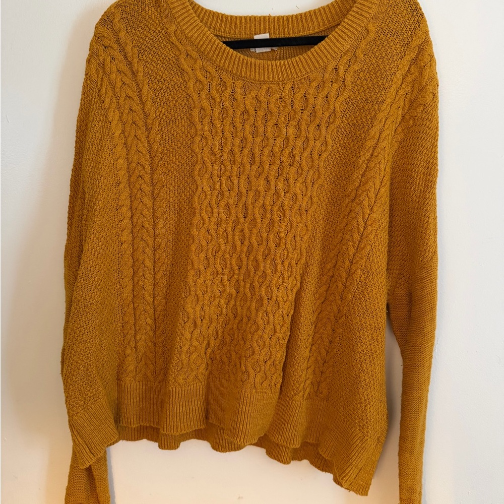 Mossimo Supply Co. Golden Cable Knit Sweater
